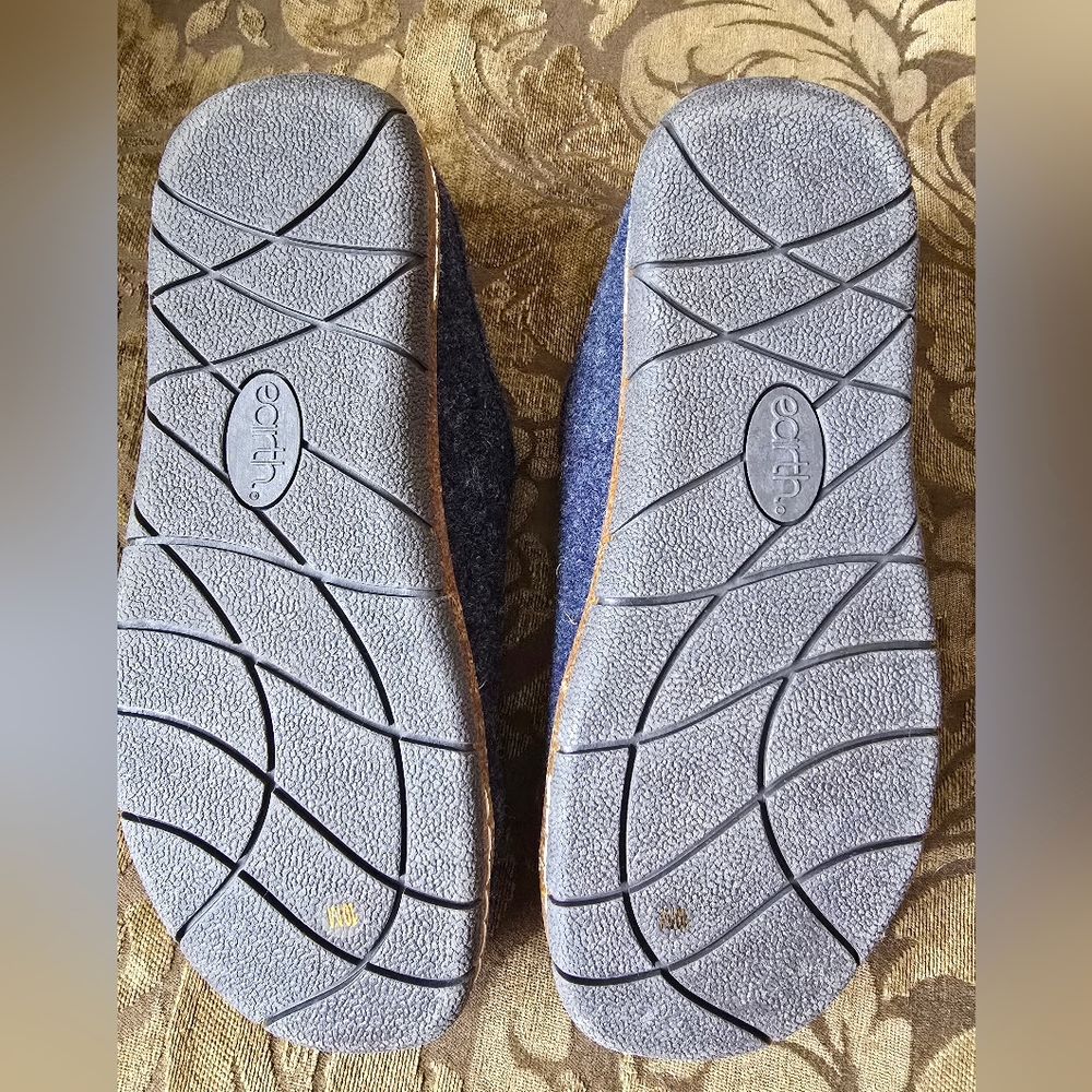Earth Dark Blue Wool Slip-On Shoes - Picture 4 of 4